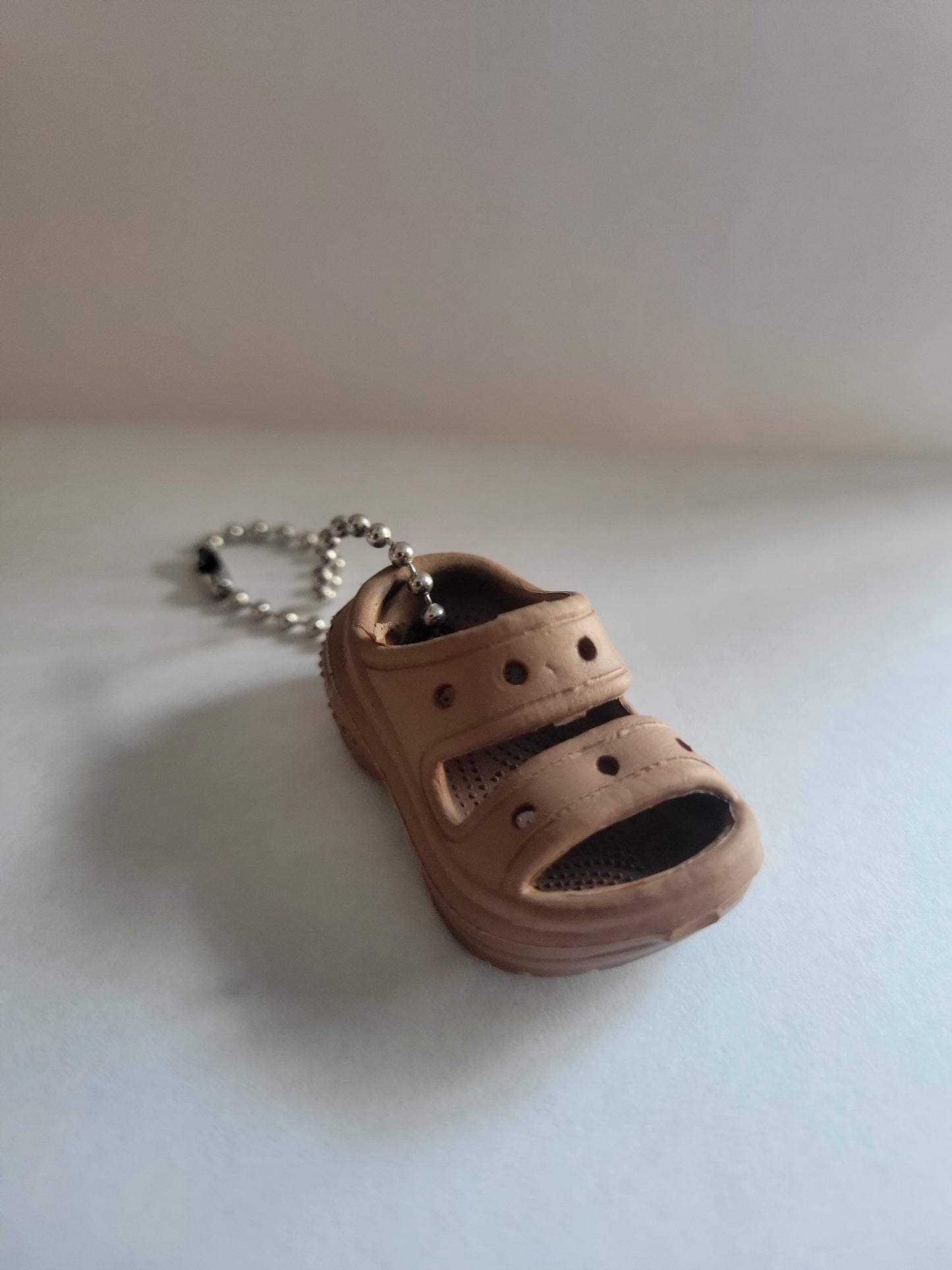 Tan Mini Croc Sandal Keychain      (mini charm sold separately)