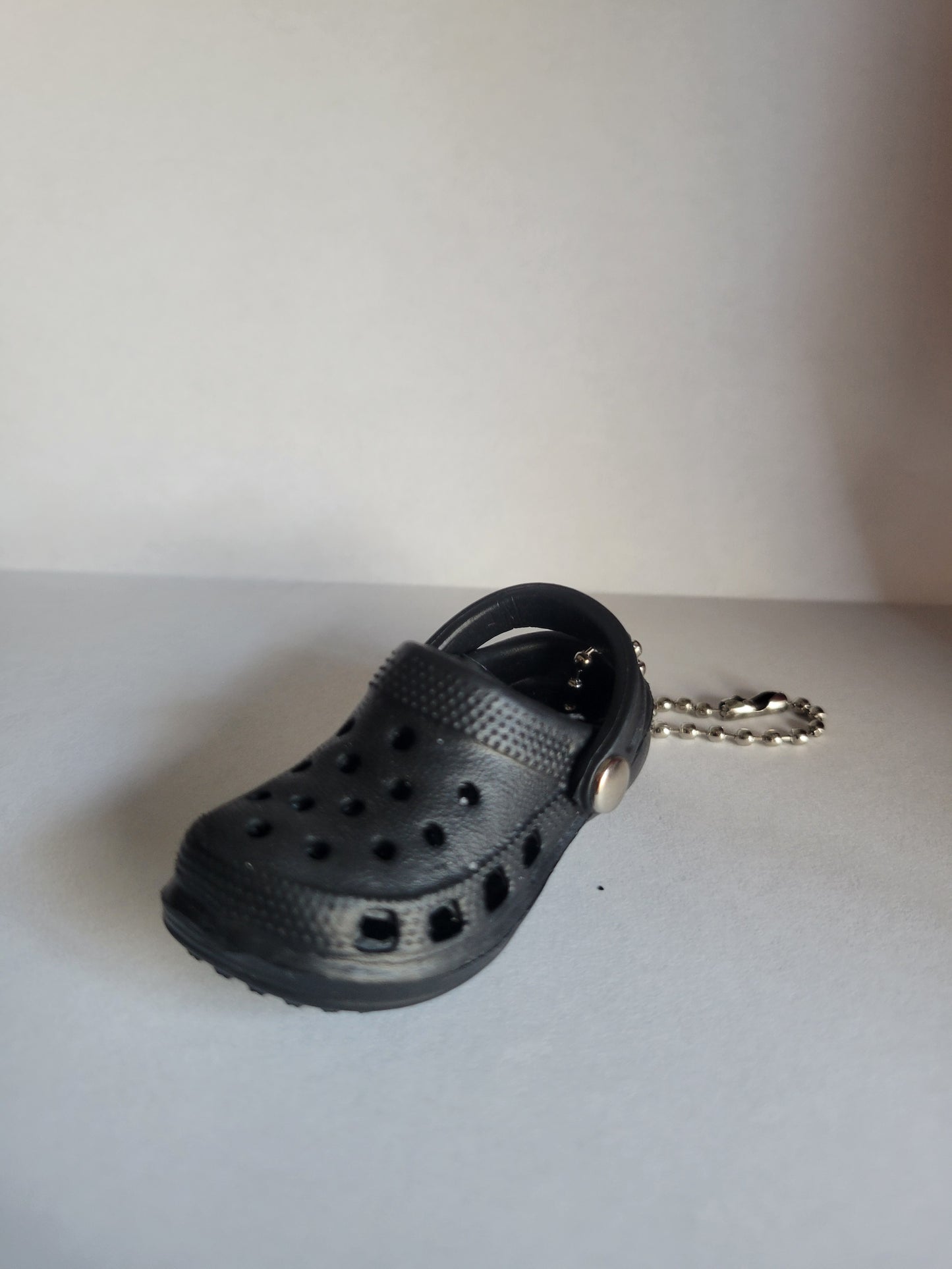 Black Mini Croc Keychain      (mini charm sold separately)