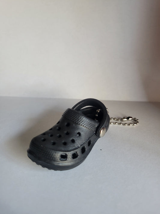 Black Mini Croc Keychain      (mini charm sold separately)