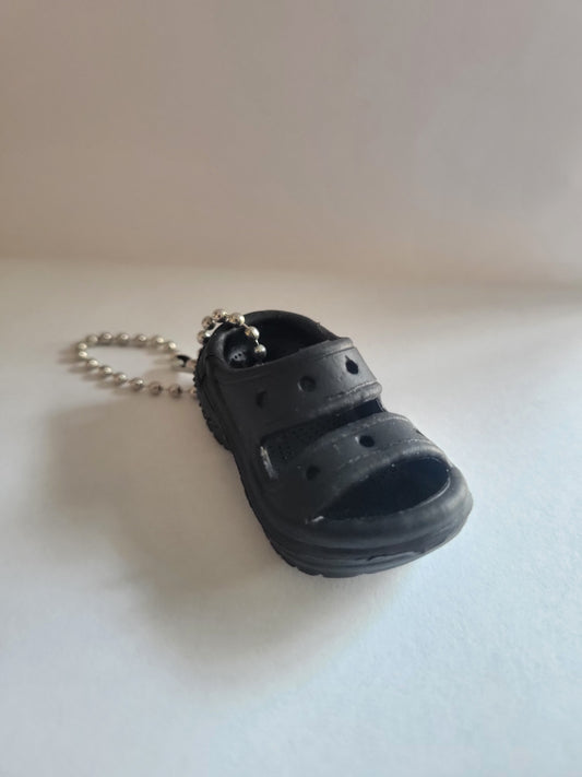 Black Mini Croc Sandal Keychain (mini charm sold separately)