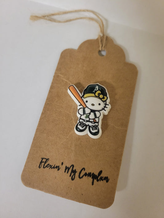 Green/Gold Baseball Kitty