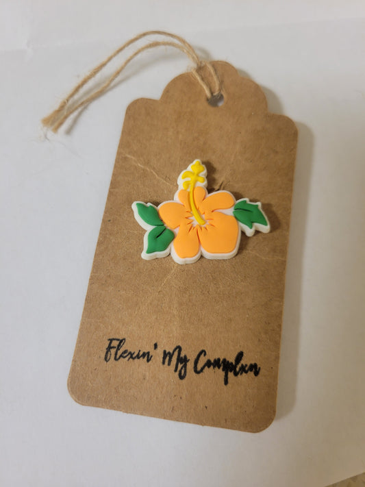 Orange Hibiscus Flower