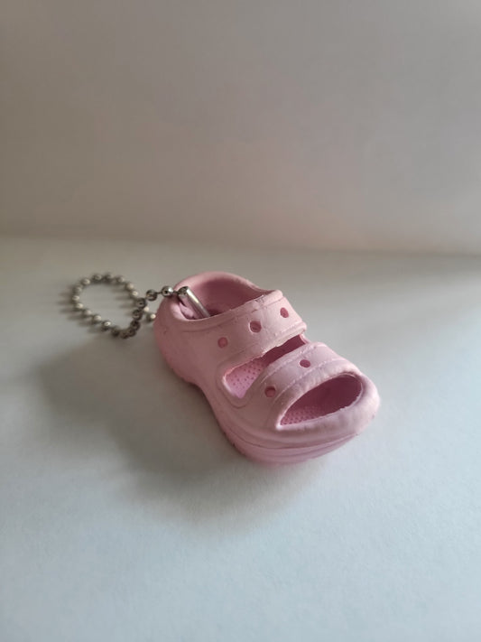Pink Mini Croc Sandal Keychain      (mini charm sold separately)
