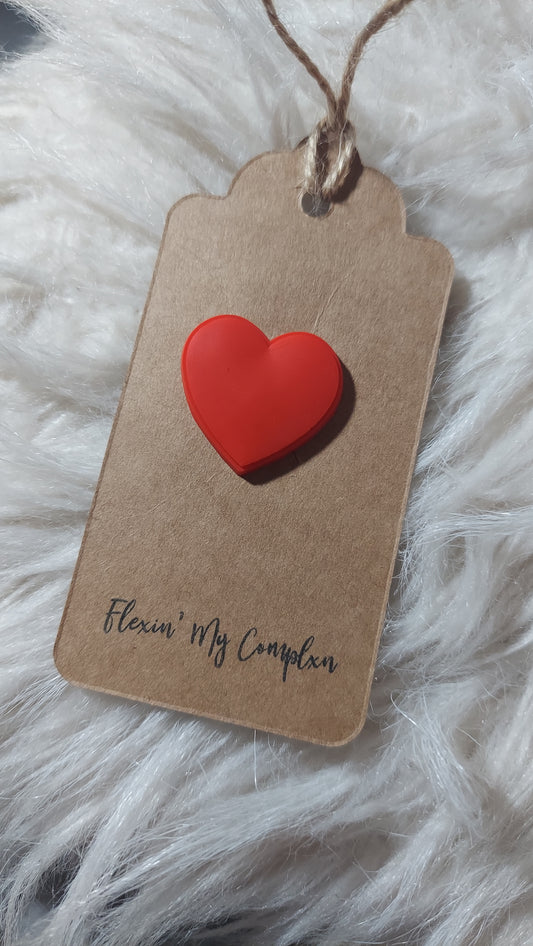 Matte Red Heart