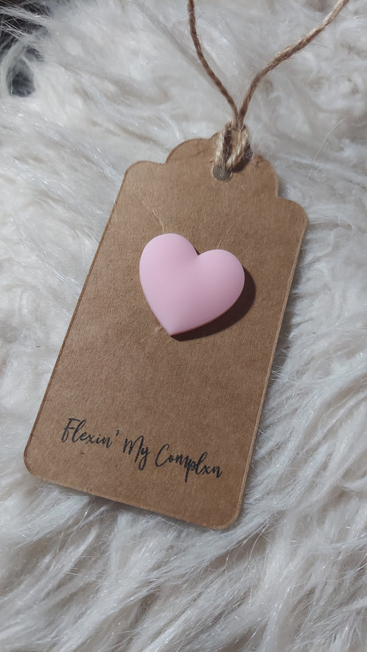 Matte Baby Pink Heart